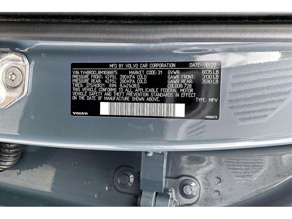 used 2021 Volvo XC90 Recharge Plug-In Hybrid car, priced at $30,954