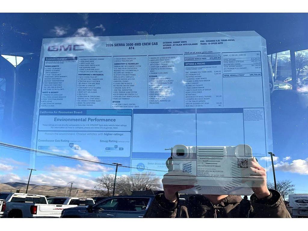 new 2026 GMC Sierra 3500 car, priced at $90,060