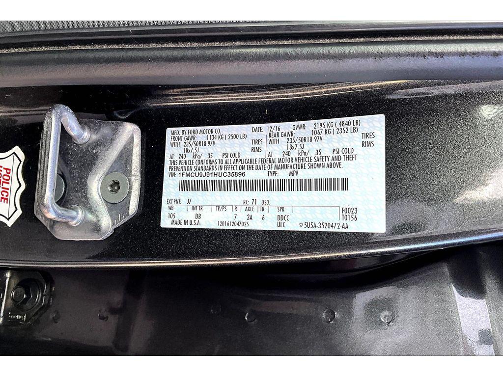 used 2017 Ford Escape car, priced at $10,984