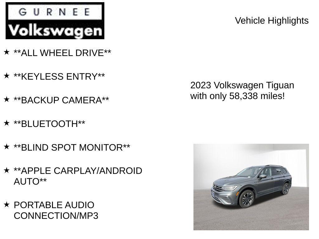 used 2023 Volkswagen Tiguan car, priced at $17,691