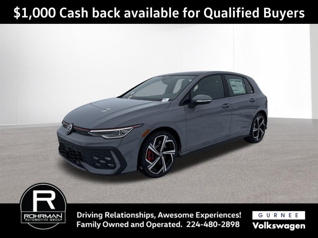 new 2025 Volkswagen Golf GTI car, priced at $35,999