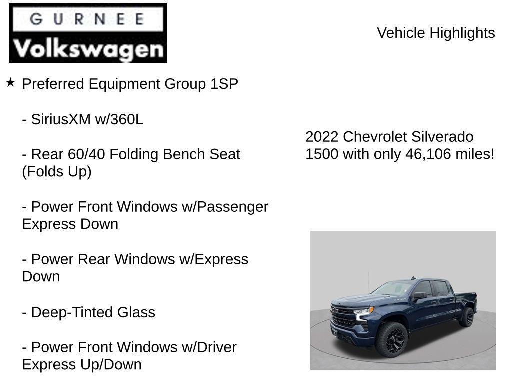 used 2022 Chevrolet Silverado 1500 car, priced at $38,999