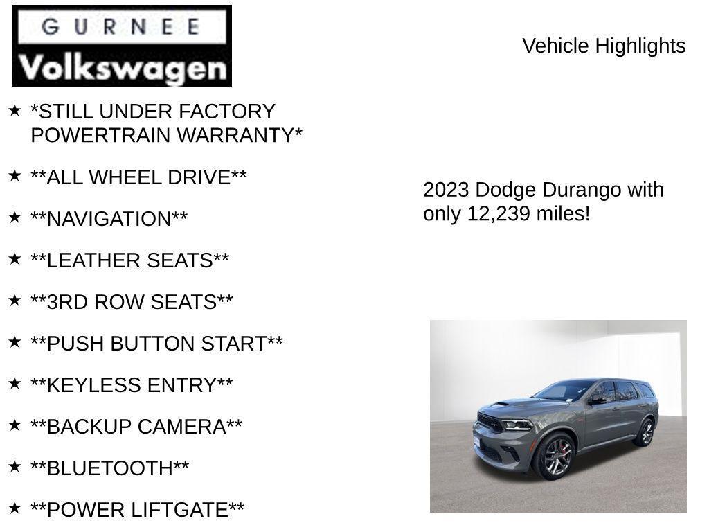 used 2023 Dodge Durango car, priced at $53,418