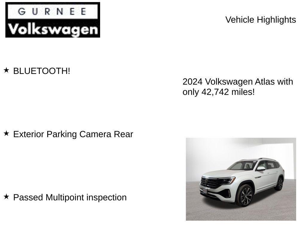 used 2024 Volkswagen Atlas car, priced at $34,945