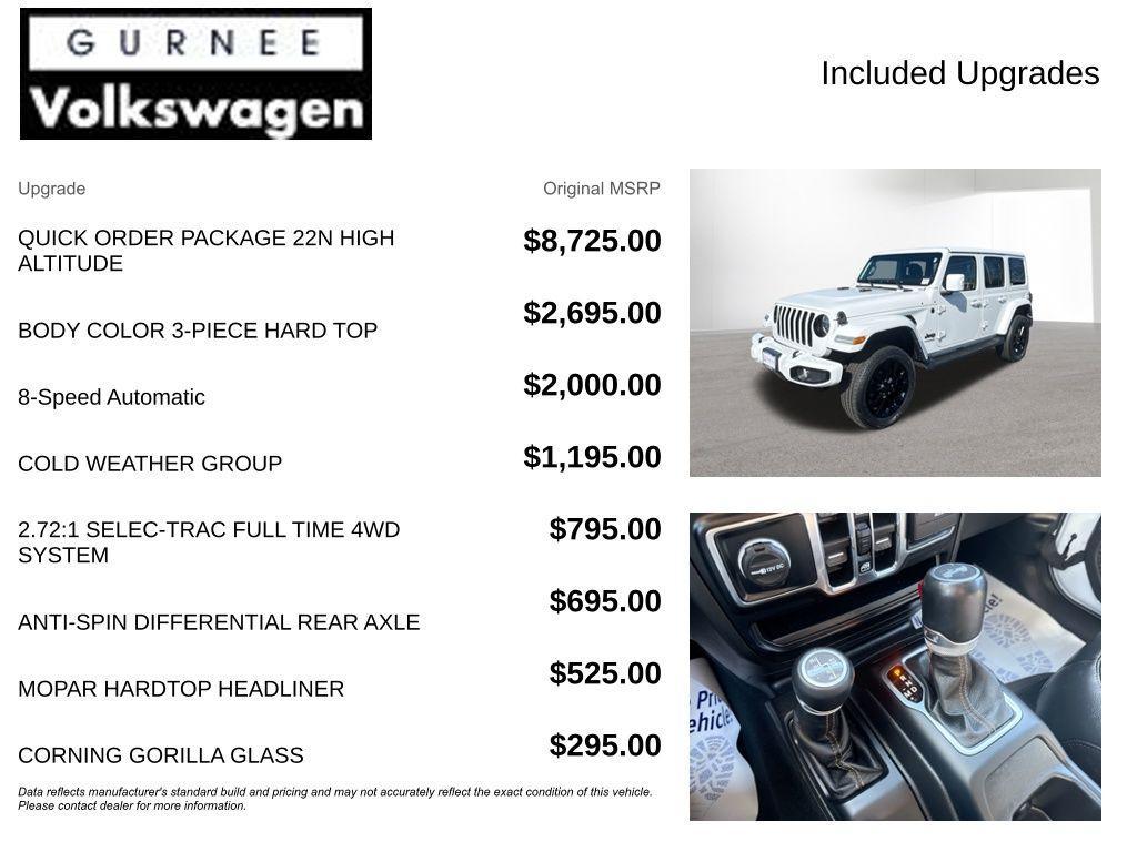 used 2022 Jeep Wrangler Unlimited car, priced at $32,999