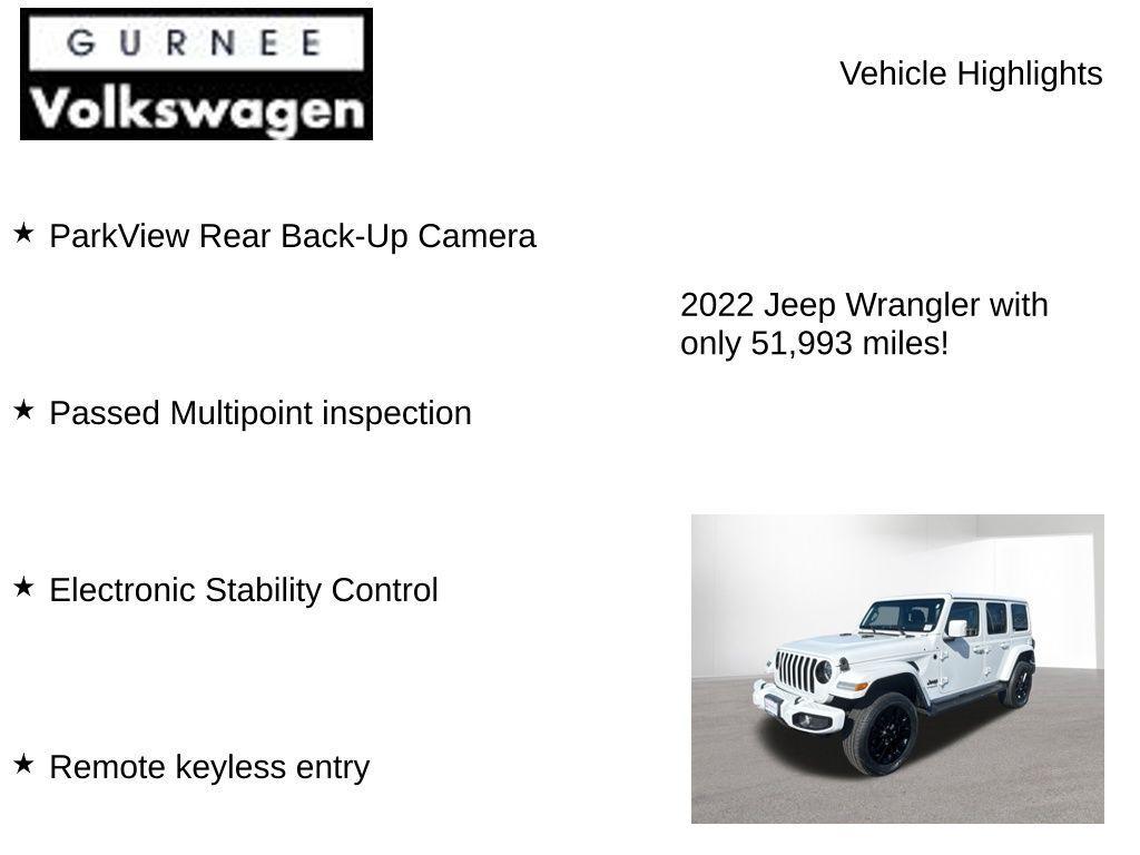 used 2022 Jeep Wrangler Unlimited car, priced at $32,999
