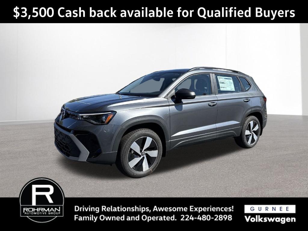 new 2025 Volkswagen Taos car, priced at $21,499