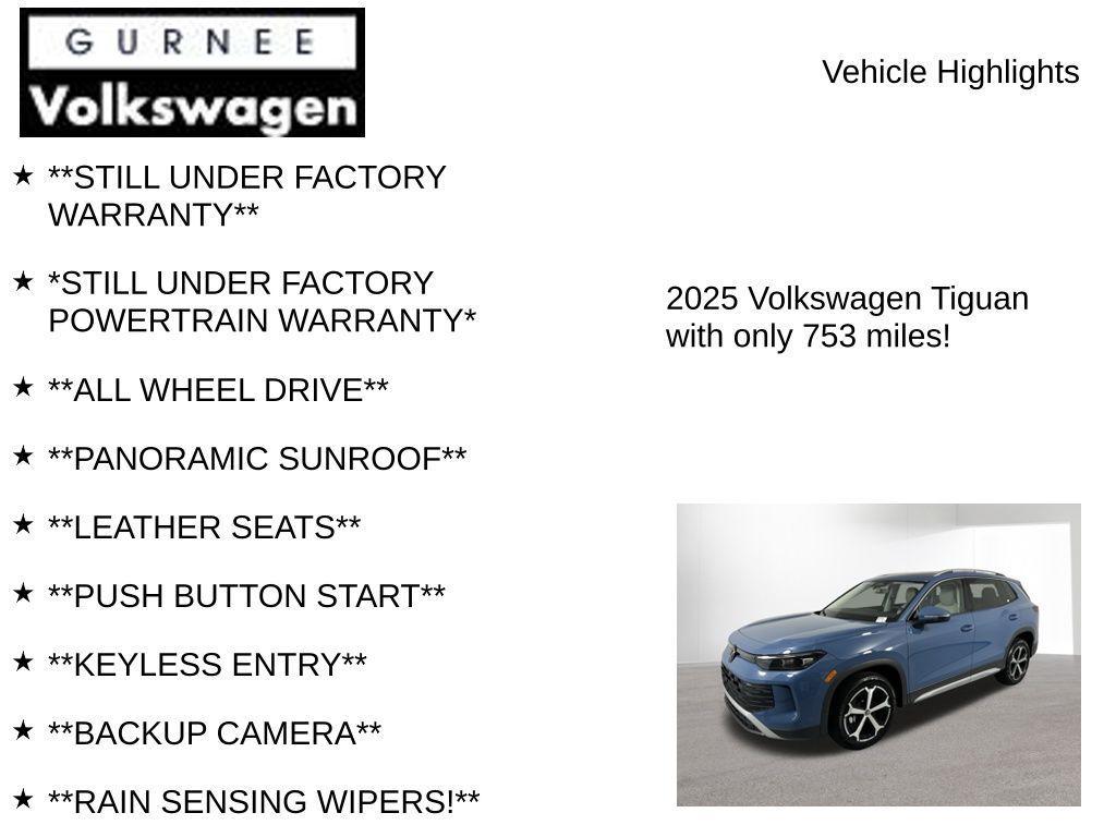 used 2025 Volkswagen Tiguan car, priced at $28,497