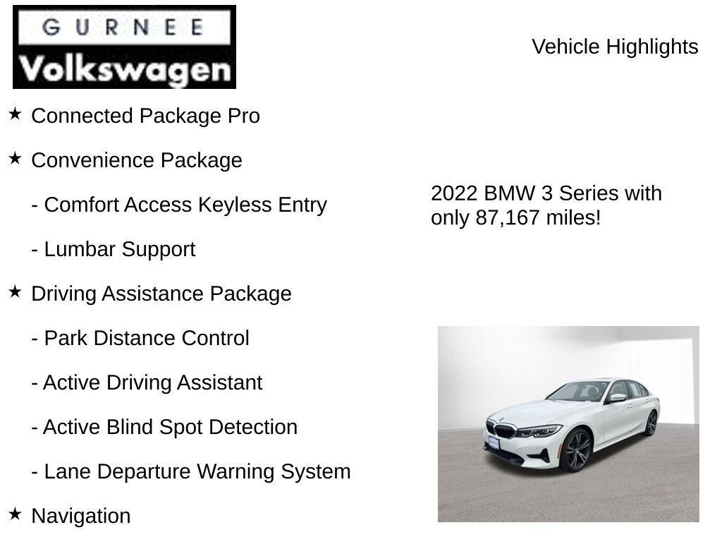 used 2022 BMW 330 car, priced at $25,399