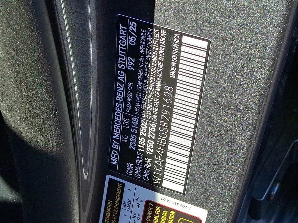 new 2025 Mercedes-Benz C-Class car, priced at $60,345