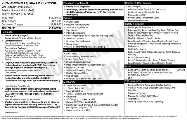 used 2025 Chevrolet Equinox EV car, priced at $26,936