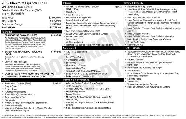 used 2025 Chevrolet Equinox car, priced at $26,690