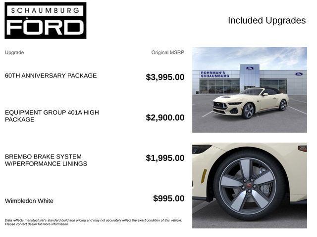 new 2025 Ford Mustang car, priced at $60,264