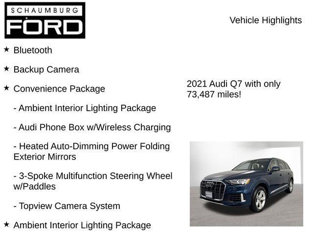 used 2021 Audi Q7 car, priced at $25,795