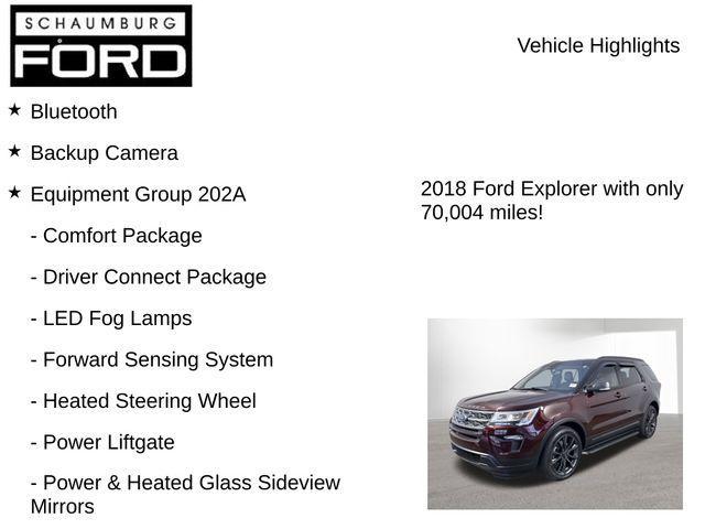 used 2018 Ford Explorer car, priced at $19,994