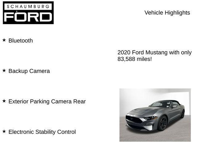 used 2020 Ford Mustang car, priced at $21,994