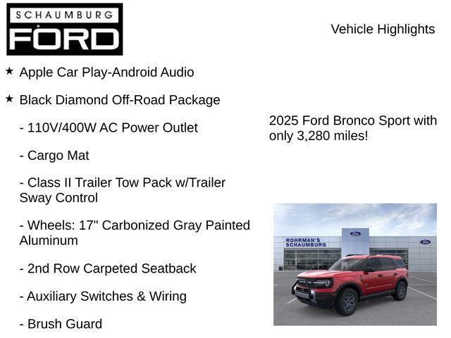 new 2025 Ford Bronco Sport car, priced at $28,950