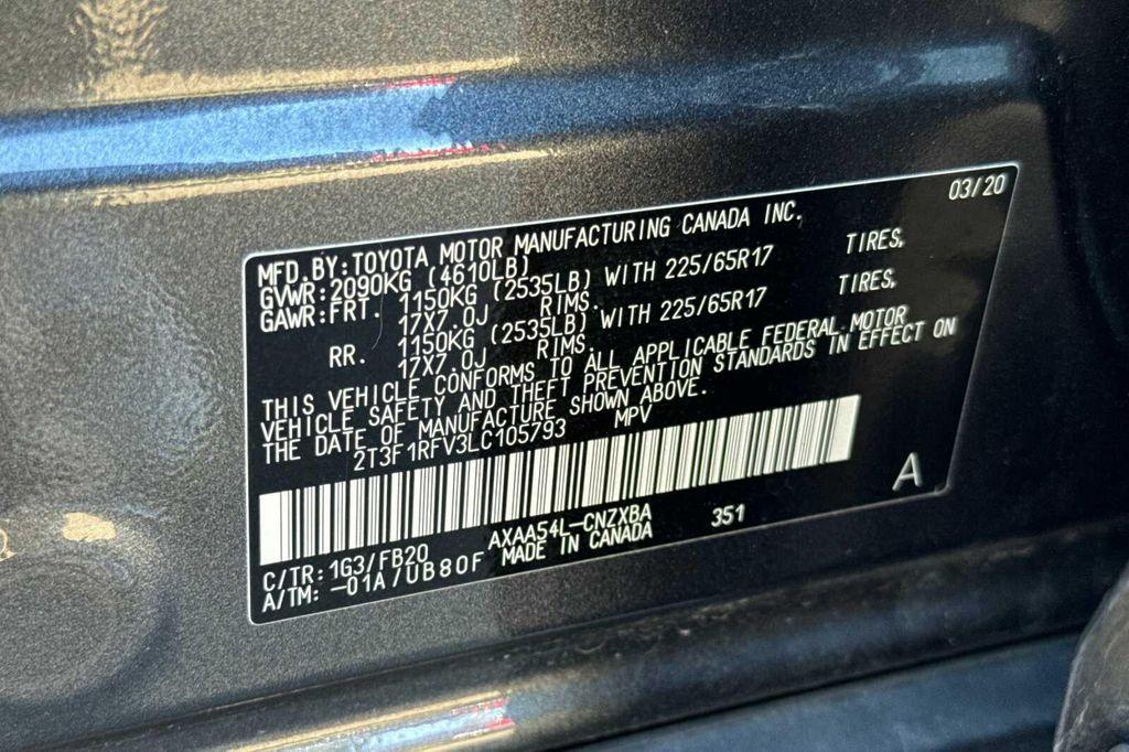 2020 Magnetic Gray Metallic Toyota RAV4