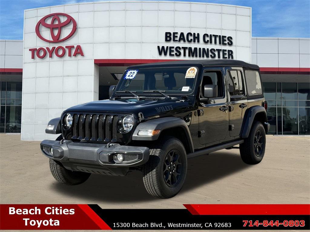 used 2022 Jeep Wrangler Unlimited car, priced at $27,968