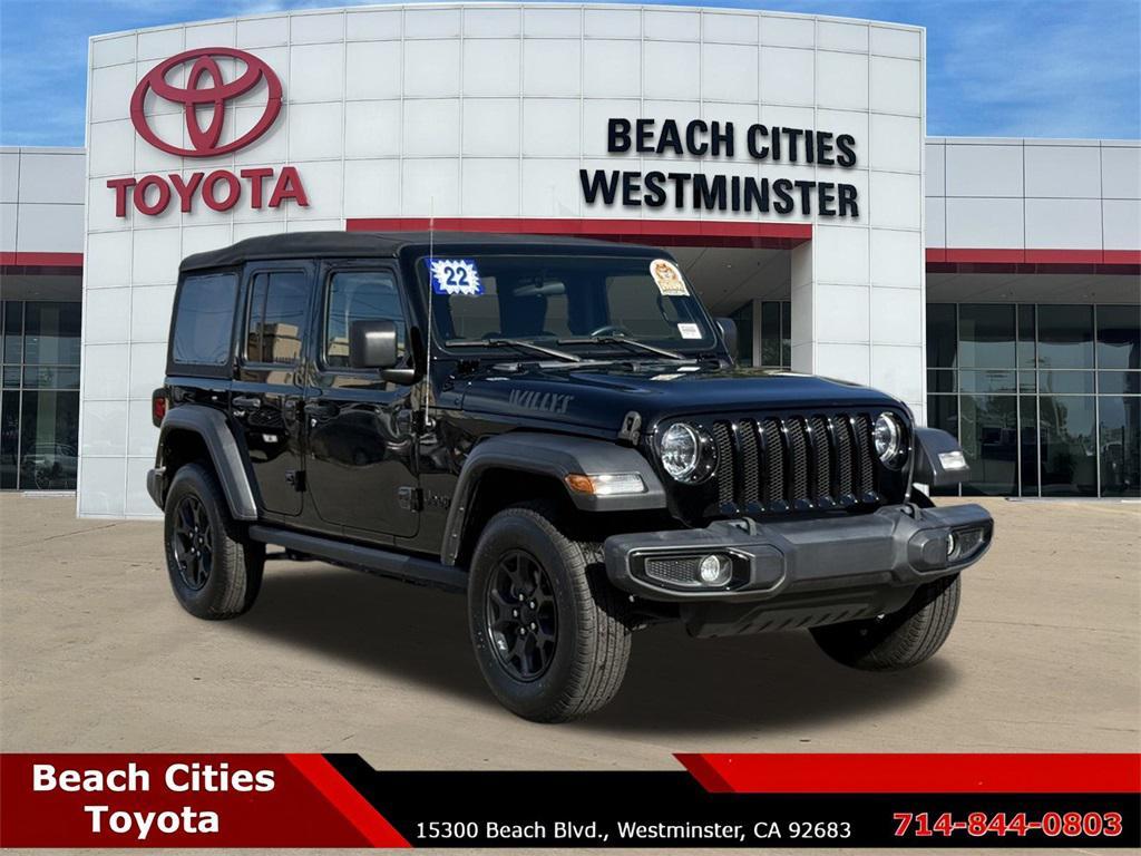 used 2022 Jeep Wrangler Unlimited car, priced at $27,968
