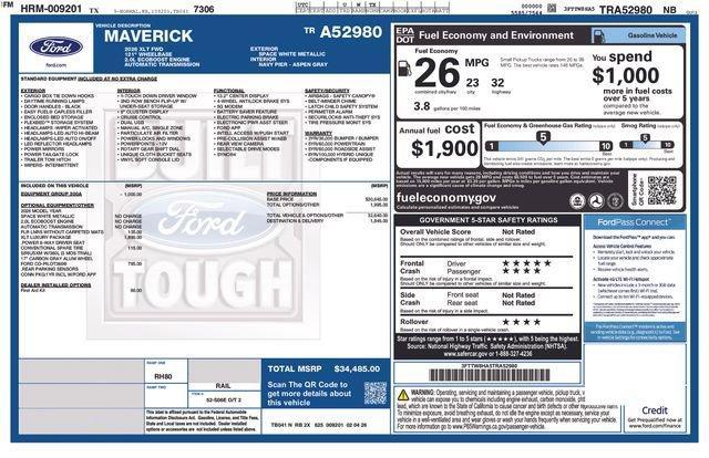 new 2026 Ford Maverick car, priced at $33,329