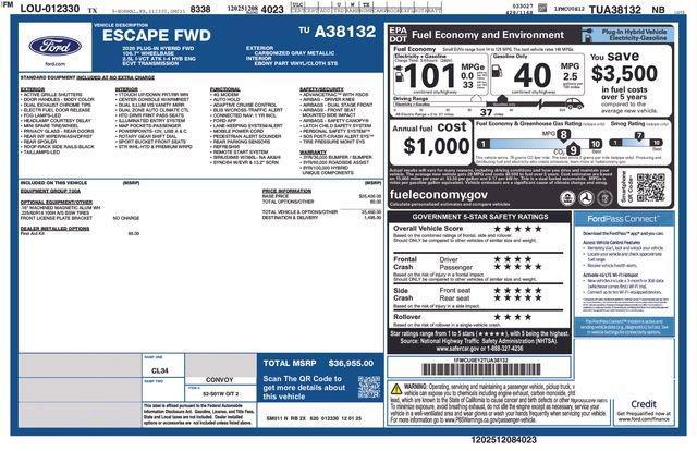 new 2026 Ford Escape car, priced at $26,827