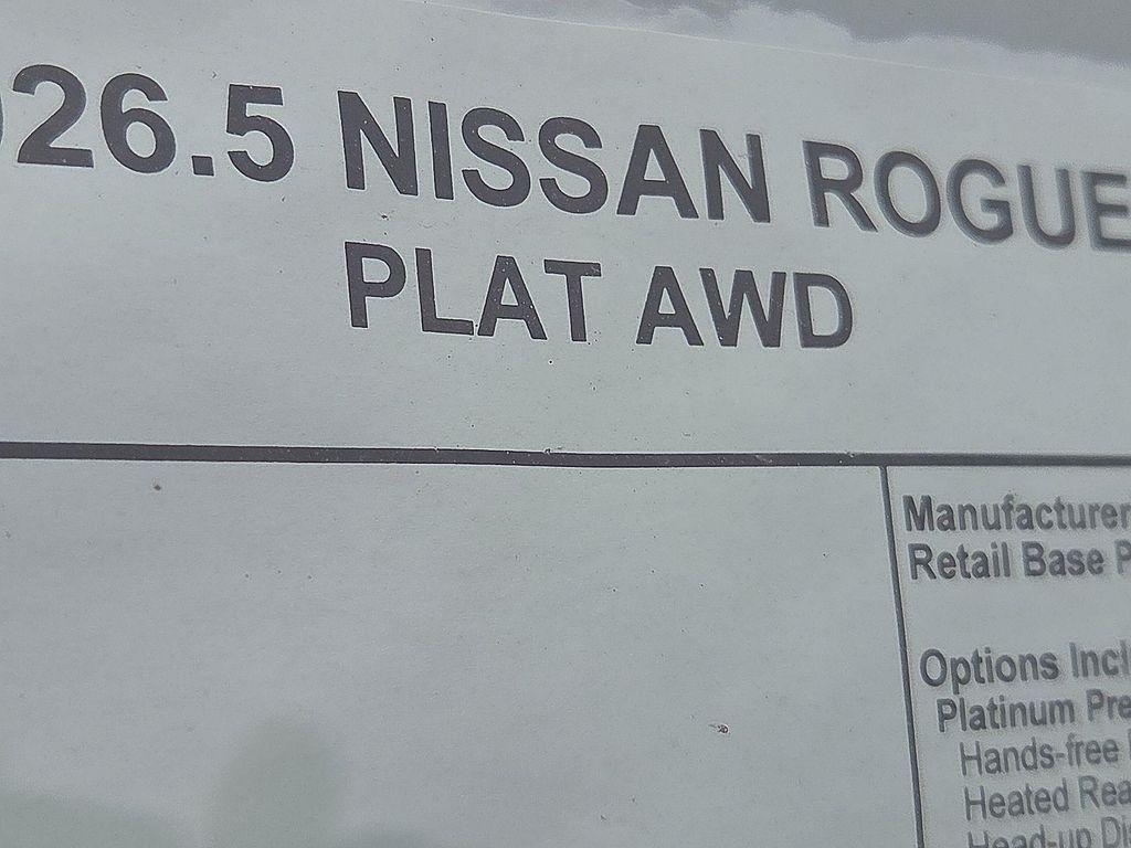 new 2026 Nissan Rogue car, priced at $37,814