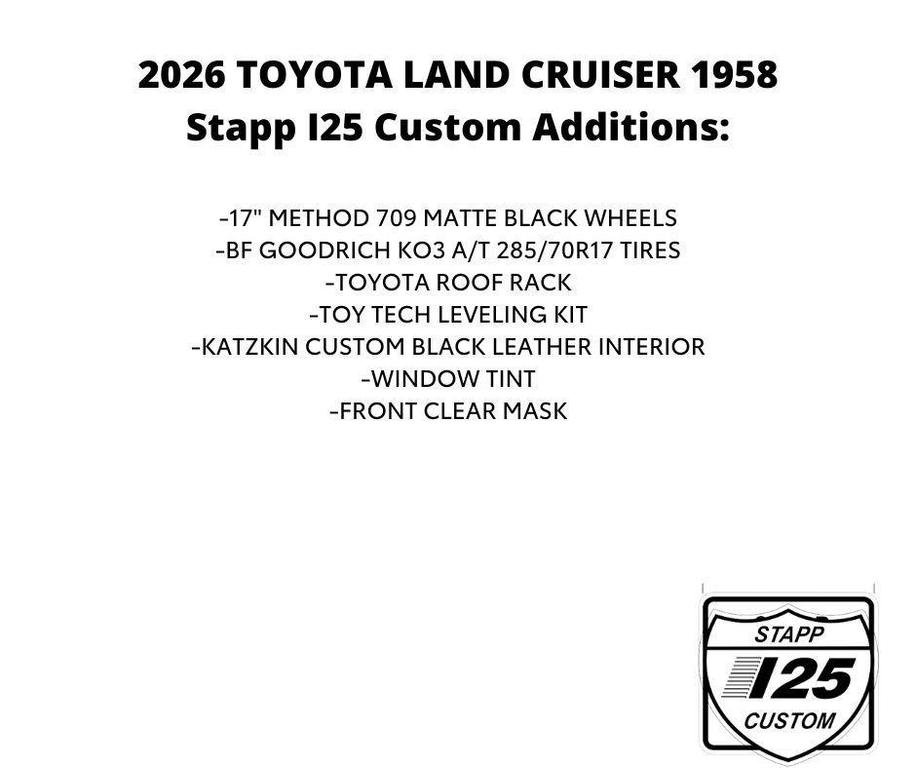 new 2026 Toyota Land Cruiser car, priced at $71,183