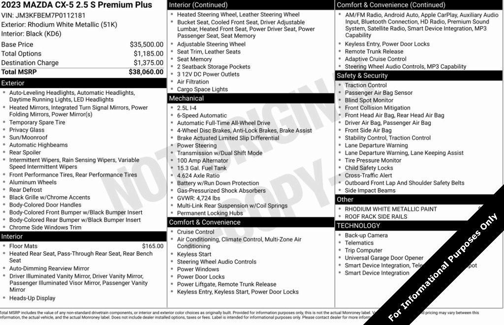 used 2023 Mazda CX-5 car, priced at $25,500