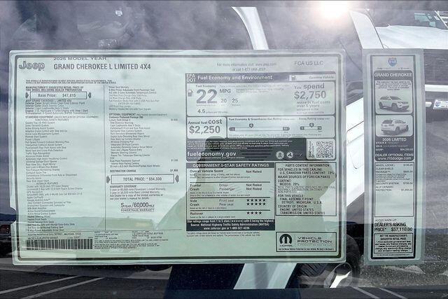 new 2026 Jeep Grand Cherokee L car, priced at $49,830
