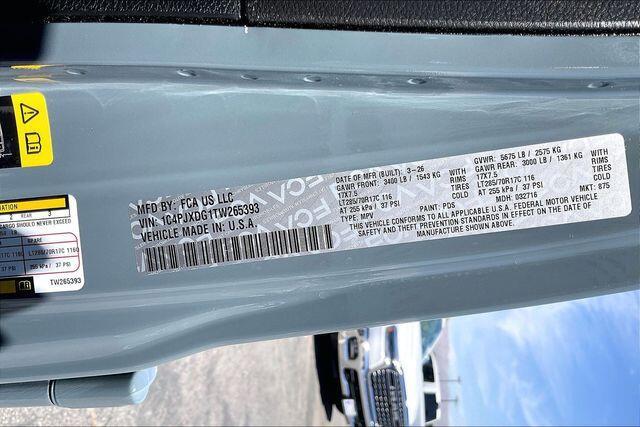 new 2026 Jeep Wrangler car, priced at $50,985