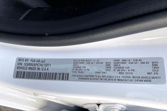new 2026 Ram 1500 car, priced at $50,280