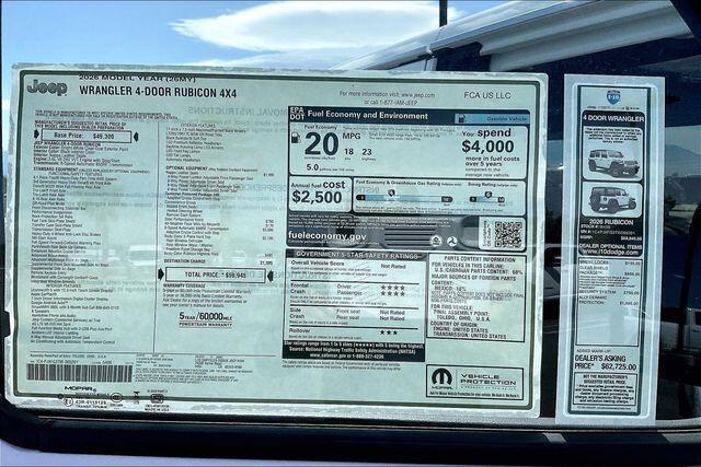 new 2026 Jeep Wrangler car, priced at $58,945