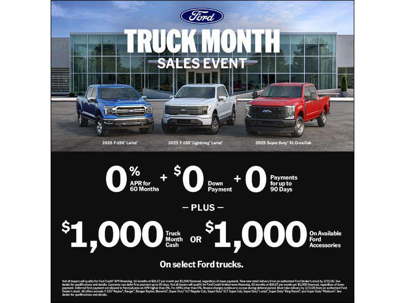 new 2025 Ford F-150 car, priced at $77,970