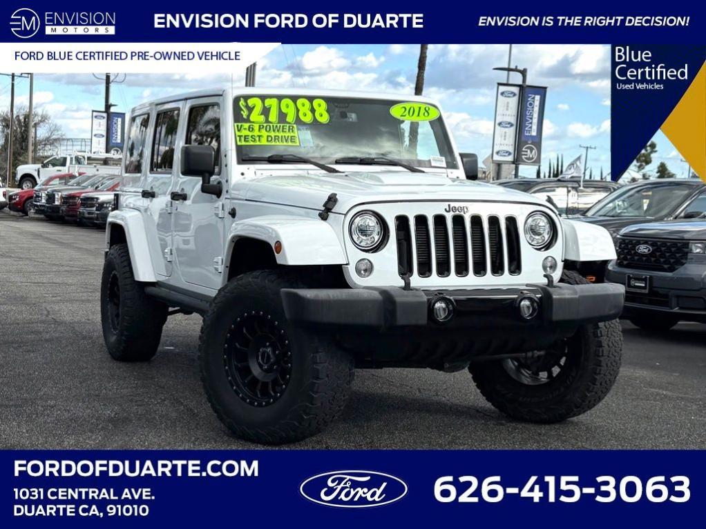 used 2018 Jeep Wrangler JK Unlimited car, priced at $26,495
