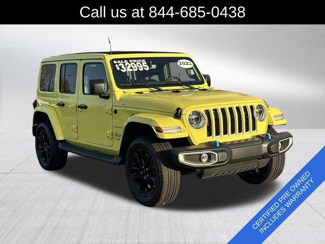 used 2022 Jeep Wrangler Unlimited 4xe car, priced at $30,991