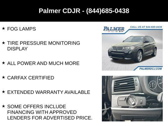 used 2017 BMW X3 car, priced at $14,991