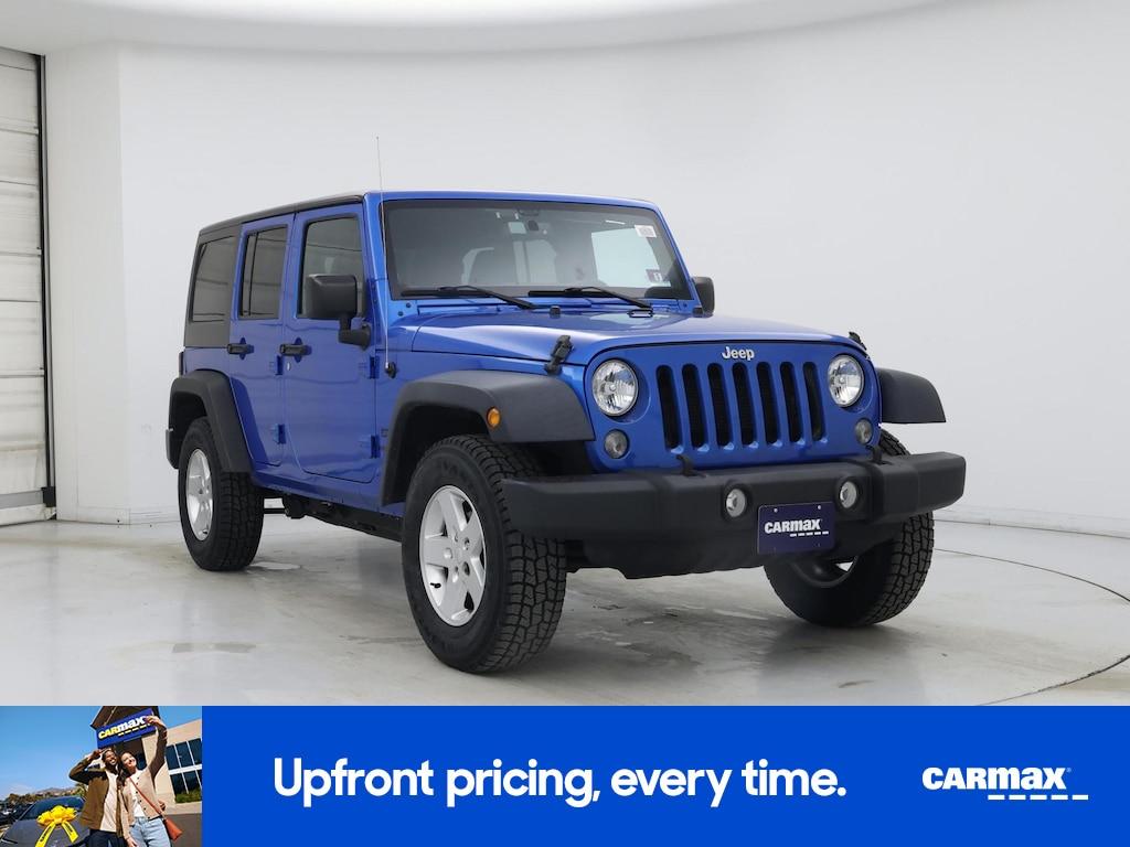 used 2016 Jeep Wrangler car, priced at $22,998