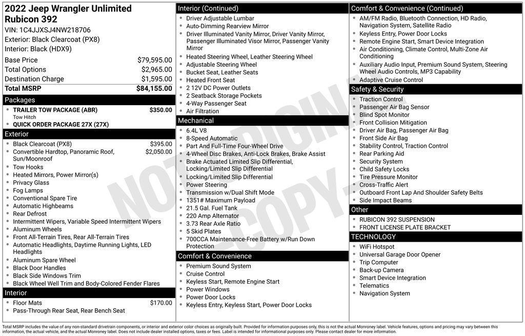 used 2022 Jeep Wrangler Unlimited car, priced at $59,990