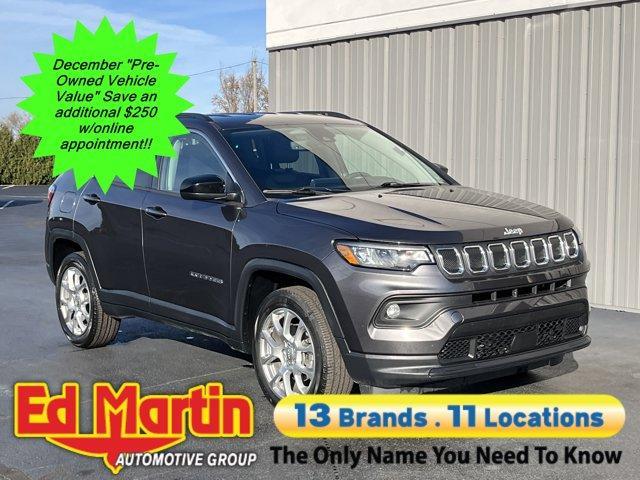 used 2022 Jeep Compass car, priced at $21,470