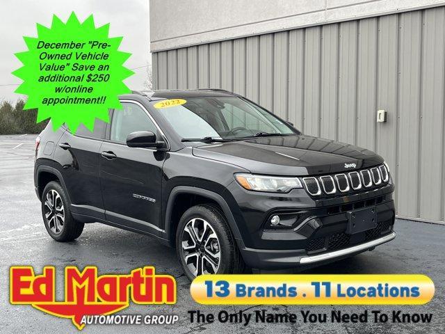 used 2022 Jeep Compass car, priced at $21,105