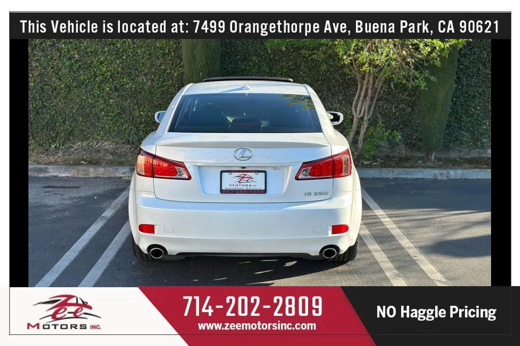 used 2012 Lexus IS 250 car, priced at $14,495