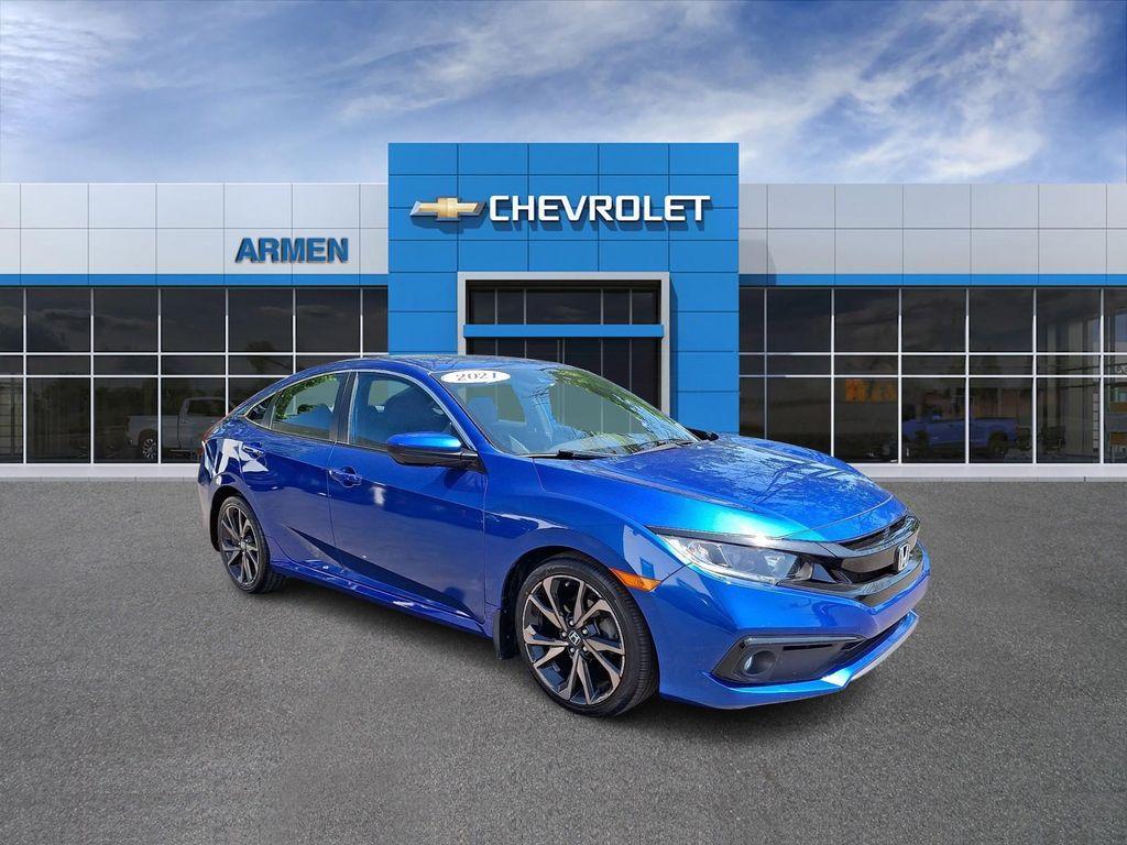 used 2021 Honda Civic car, priced at $20,985