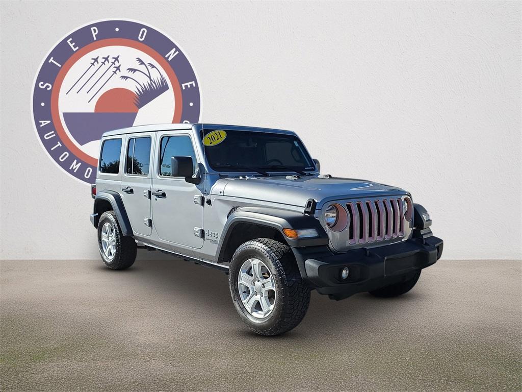 used 2021 Jeep Wrangler Unlimited car, priced at $26,423