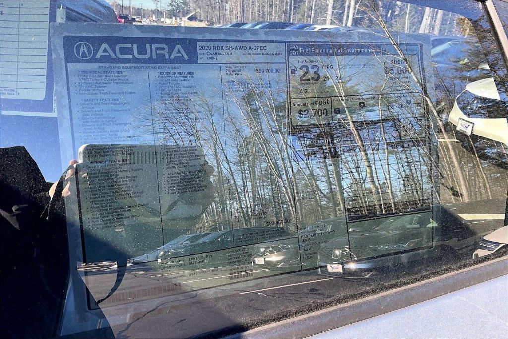 new 2026 Acura RDX car, priced at $52,050