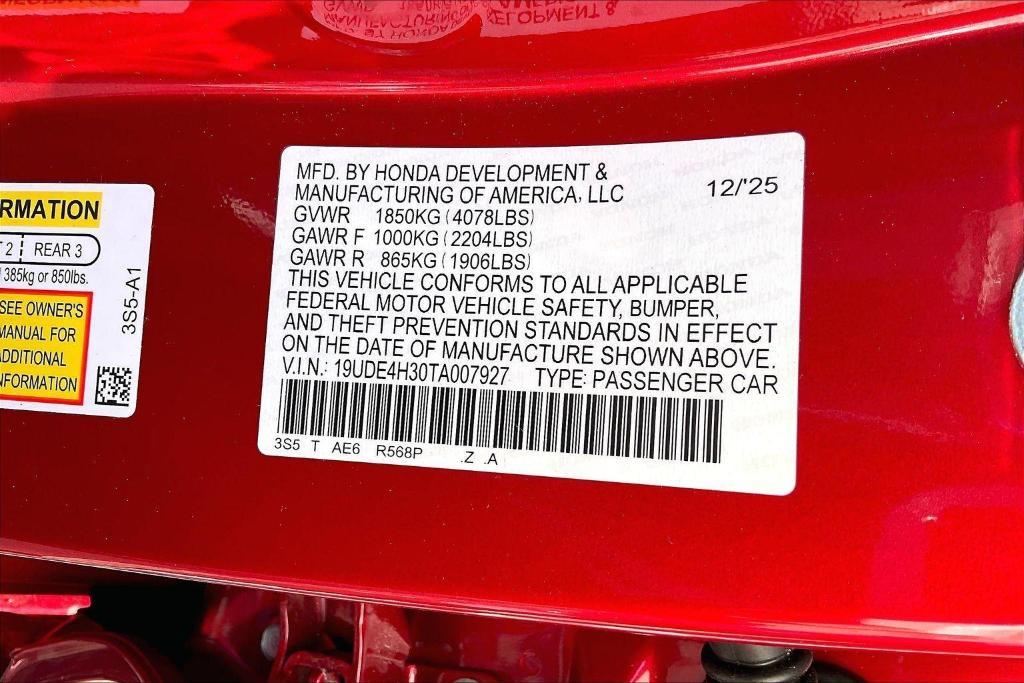 new 2026 Acura Integra car, priced at $37,745