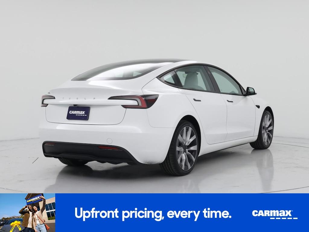 used 2025 Tesla Model 3 car, priced at $36,998