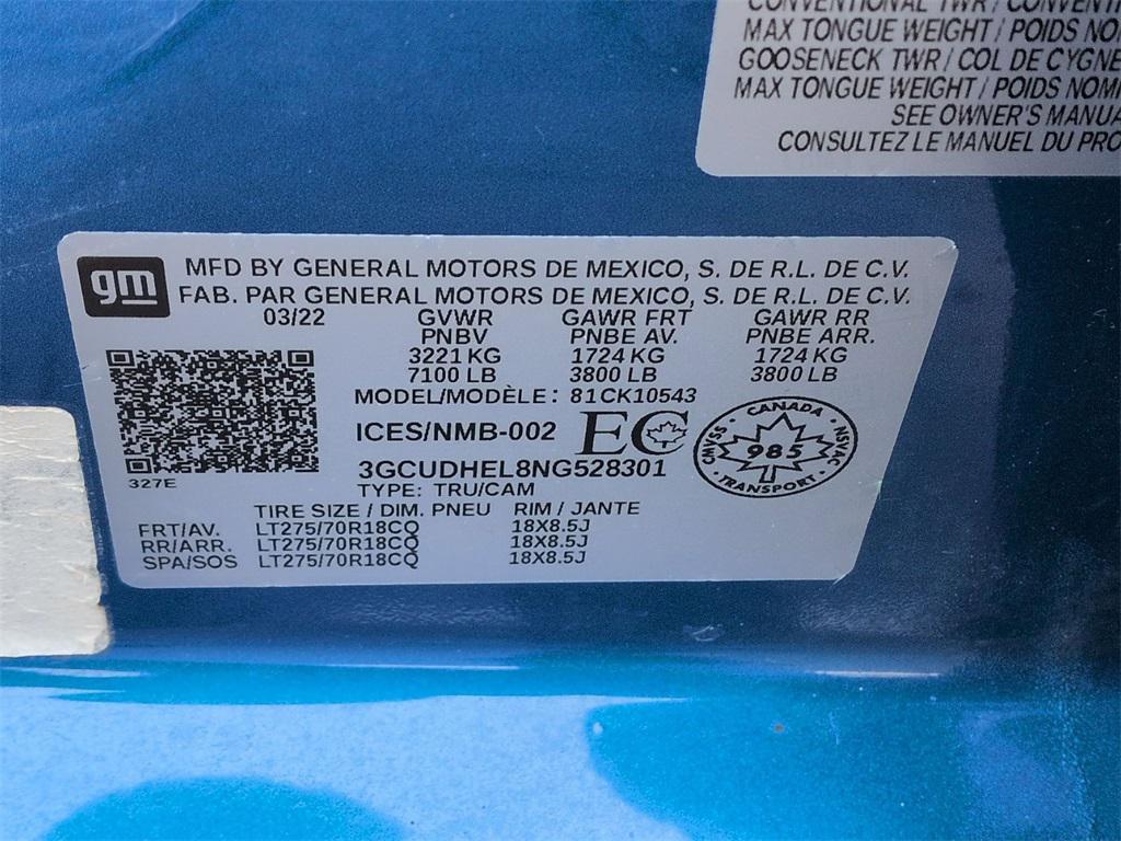 used 2022 Chevrolet Silverado 1500 car, priced at $49,900