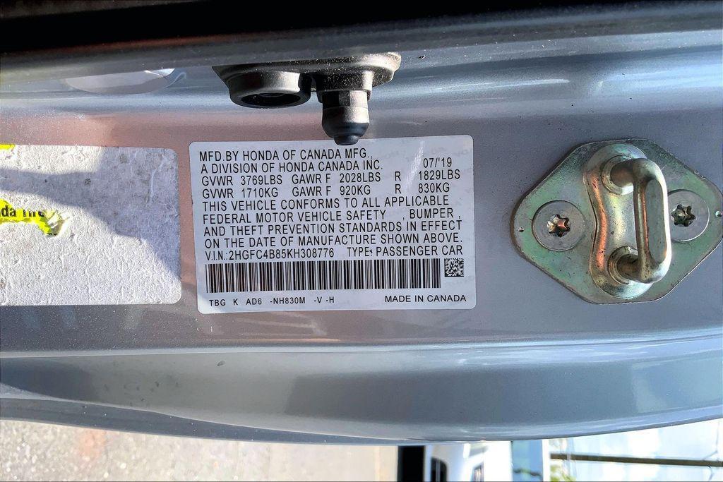 used 2019 Honda Civic car, priced at $20,894