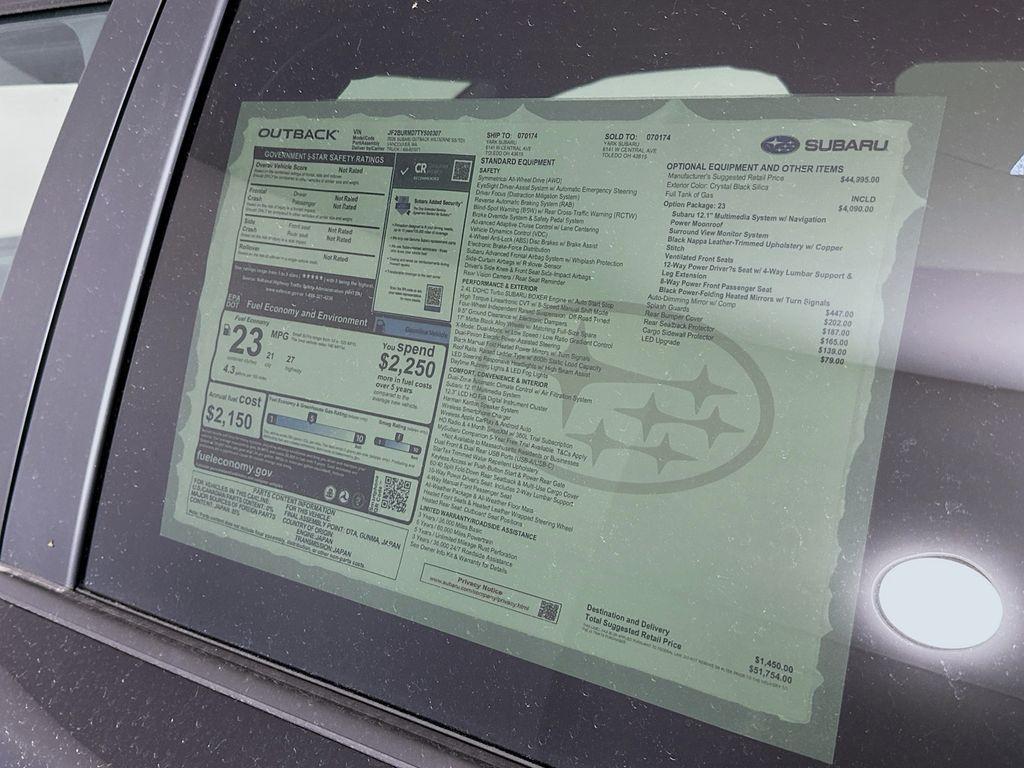 new 2026 Subaru Outback car, priced at $48,329
